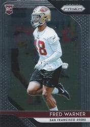 2018 Panini Prizm Base Set Fred Warner #257 card