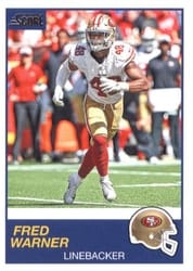 2019 Score Base Set Fred Warner #308 card