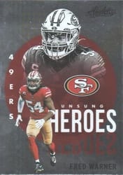 2021 Panini Absolute Unsung Heroes Fred Warner #5 card