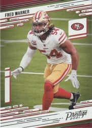 2021 Panini Prestige Base Set Fred Warner #150 card