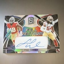 2022 Panini Spectra Full Spectrum Autographs Fred Warner #FSA-FWA card