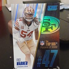 2023 Score Top 100 Fred Warner #47 card