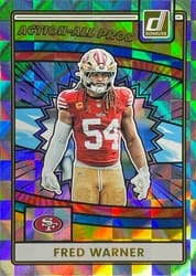 2025 Donruss Action All-Pros Fred Warner #AAP-FWA card
