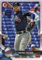 2018 Bowman Base Set Freddie Freeman #41 card