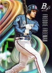 2018 Bowman Platinum Base Set Freddie Freeman #6 card