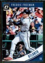 2018 Donruss Optic Base Set Freddie Freeman #68 card