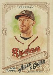 2018 Topps Allen & Ginter Base Set Freddie Freeman #191 card