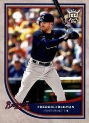 2018 Topps Big League Base Set Freddie Freeman #135 card
