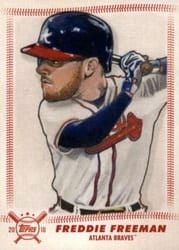 2018 Topps Big League Star Caricature Reproductions Freddie Freeman #SCR-FF card