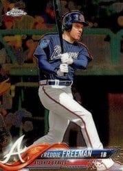 2018 Topps Chrome Base Set Freddie Freeman #23 card