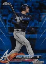 2018 Topps Chrome Sapphire Edition Base Set Freddie Freeman #510 card