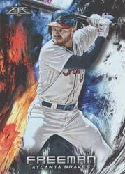 2018 Topps Fire Base Set Freddie Freeman #151 card