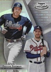 2018 Topps Gold Label Base Set Freddie Freeman #9 card