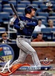 2018 Topps Opening Day Base Set Freddie Freeman #143 card
