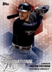 2018 Topps Update An International Affair Freddie Freeman #IA-3 card