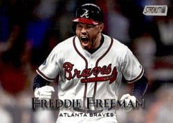 2019 Stadium Club Base Set Freddie Freeman #27 card