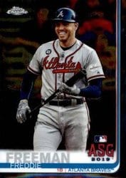 2019 Topps Chrome Update Base Set Freddie Freeman #69 card
