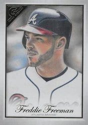 2019 Topps Gallery Base Set Freddie Freeman #136 card