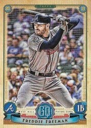 2019 Topps Gypsy Queen Base Set Freddie Freeman #53 card