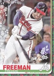 2019 Topps Holiday Base Set Freddie Freeman #HW176 card