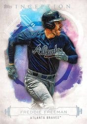2019 Topps Inception Base Set Freddie Freeman #4 card