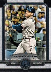 2019 Topps Museum Collection Base Set Freddie Freeman #4 card