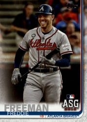 2019 Topps Update Base Set Freddie Freeman #US279 card