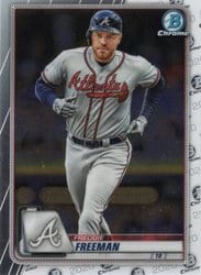 2020 Bowman Chrome Base Set Freddie Freeman #22 card