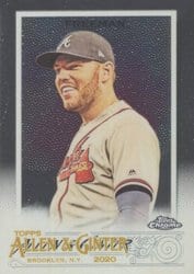 2020 Topps Allen & Ginter Chrome Base Set Freddie Freeman #47 card