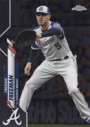 2020 Topps Chrome Base Set Freddie Freeman #131 card