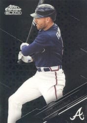 2020 Topps Chrome Black Base Set Freddie Freeman #42 card