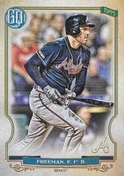 2020 Topps Gypsy Queen Base Set Freddie Freeman #298 card