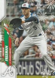 2020 Topps Holiday Base Set Freddie Freeman #HW148 card