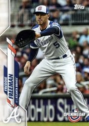 2020 Topps Opening Day Base Set Freddie Freeman #145 card