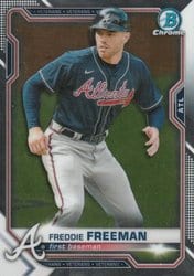 2021 Bowman Chrome Base Set Freddie Freeman #83 card