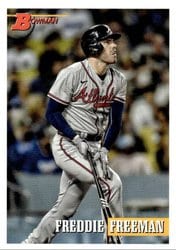 2021 Bowman Heritage Base Set Freddie Freeman #59 card