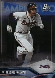 2021 Bowman Platinum Base Set Freddie Freeman #28 card