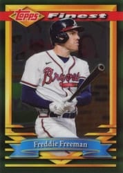 2021 Finest Flashbacks Base Set Freddie Freeman #70 card