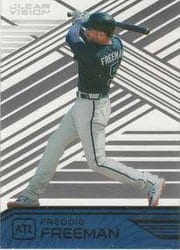 2021 Panini Chronicles Clear Vision Freddie Freeman #9 card