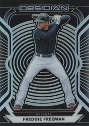 2021 Panini Chronicles Obsidian Freddie Freeman #22 card