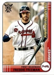 2021 Topps Big League Base Set Freddie Freeman #267 card