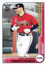 2021 Topps Big League Base Set Freddie Freeman #285 card