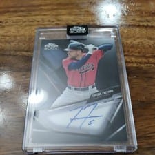 2021 Topps Chrome Black Autographs Freddie Freeman #CBA-FF card