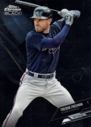 2021 Topps Chrome Black Base Set Freddie Freeman #71 card