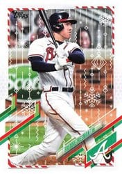 2021 Topps Holiday Base Set Freddie Freeman #HW62 card