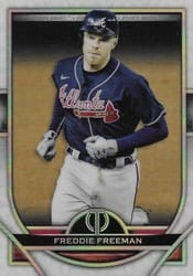 2021 Topps Tribute Base Set Freddie Freeman #43 card