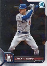 2022 Bowman Chrome Base Set Freddie Freeman #100 card