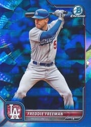 2022 Bowman Chrome Sapphire Edition Base Set Freddie Freeman #100 card