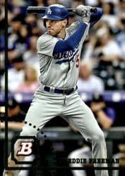 2022 Bowman Heritage Base Set Freddie Freeman #100 card
