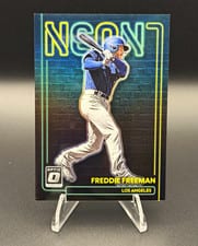 2022 Donruss Optic Neon Freddie Freeman #NEON-7 card
